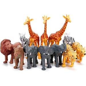 Figuras de animales de safari gigantes 12 piezas de_1