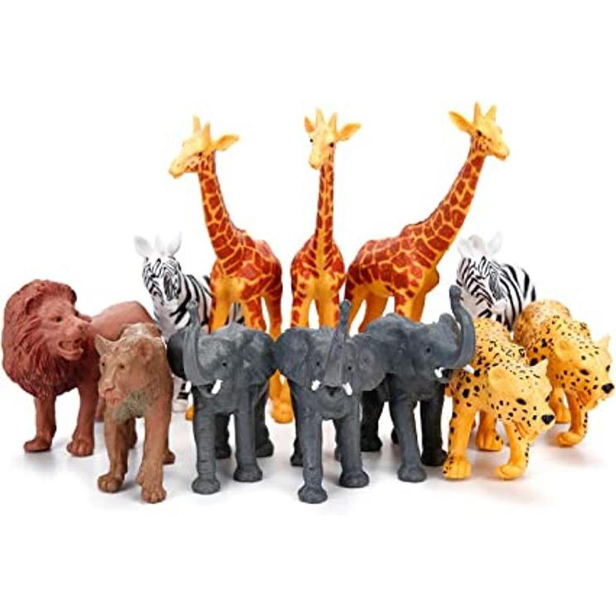 Figuras de animales de safari gigantes 12 piezas de