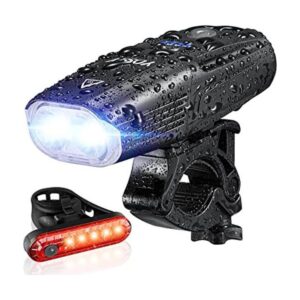 Yosky Juego de luces de bicicleta recargables USB 1000_1