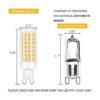 Yosenmi Bombilla LED G9 regulable de 5 W equivalente a_3