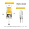 Yosenmi Bombilla LED G4 de 3 W 12 V 20 W G4_2