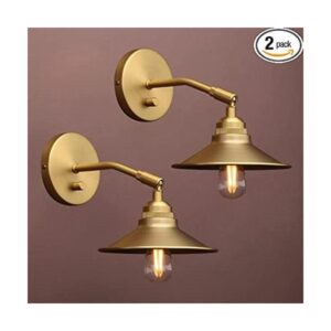 Yosoan Aplique de pared vintage paquete de 2 lámparas de_1