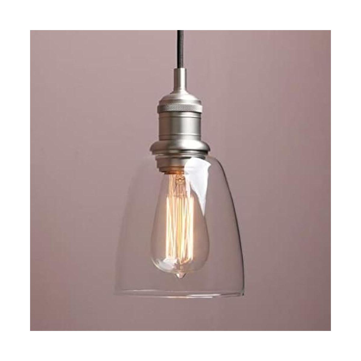 Yosoan Lámpara colgante industrial vintage con 1 luz