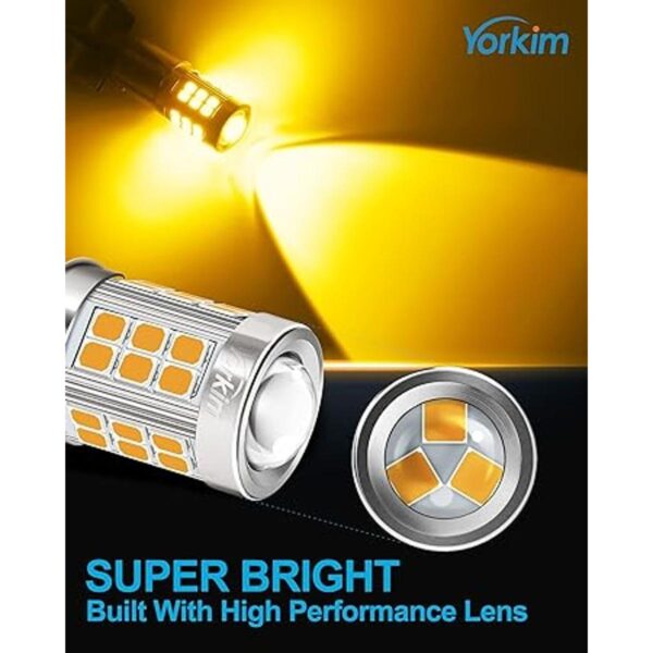 Yorkim Bombilla LED de 1157 ámbar bombilla LED de 1157_2