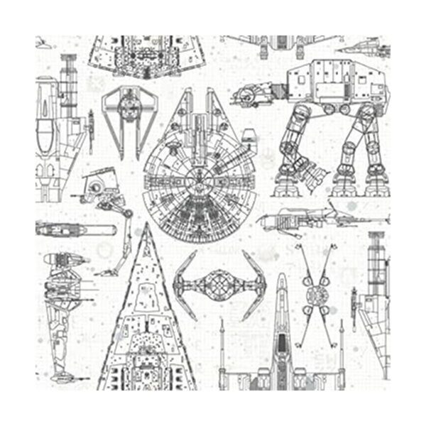 Star Wars R2D2 Papel tapiz geométrico_1