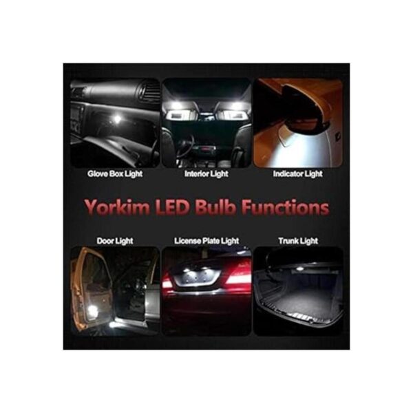 Yorkim 194 bombillas led T10 de 6000 K color blanco_3