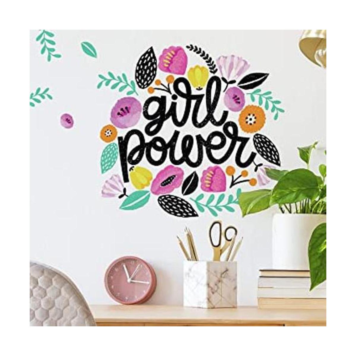 RoomMates Girl Power Peel and Stick Adhesivos de pared