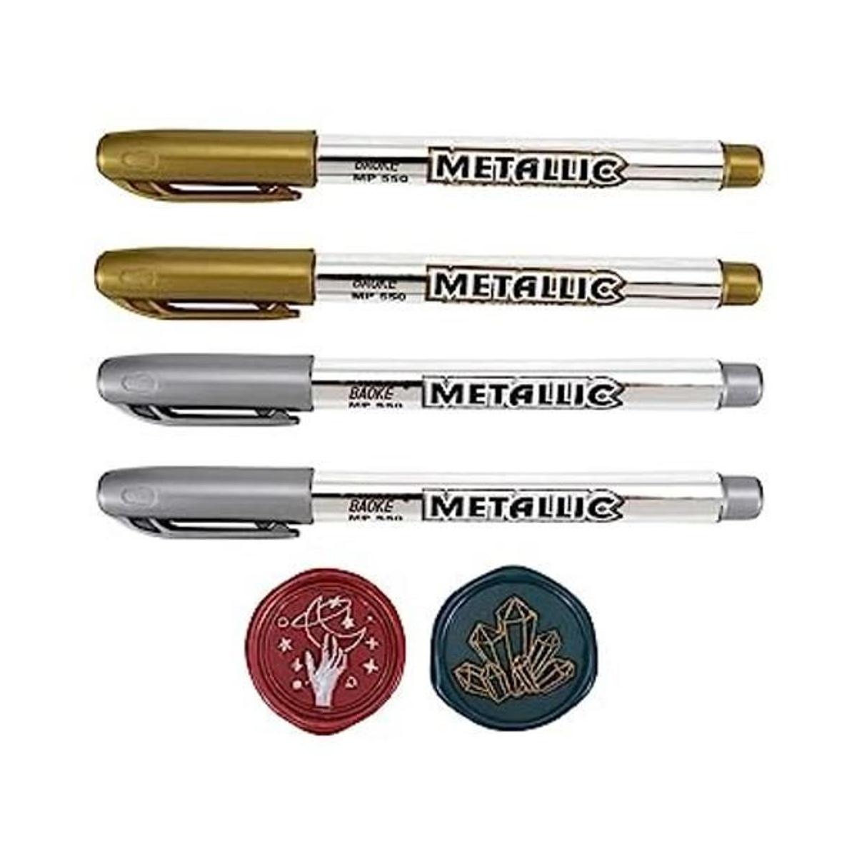 Yoption Kit de bolígrafo de sellado de cera 4 piezas