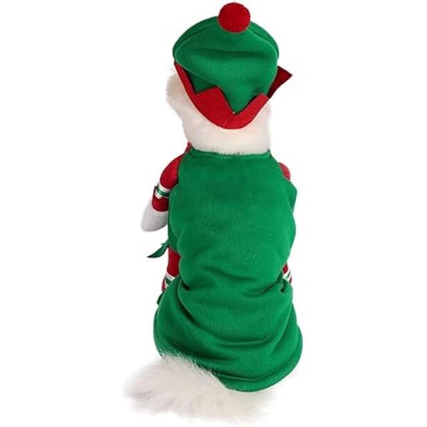 Yoption Disfraz de gato de duende de Navidad con sombrero