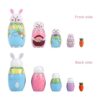 Yoption Juego de 5 muñecas matryoshka rusas hechas a mano_3