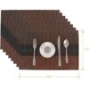 Yopay Juego de 12 manteles individuales tapetes de mesa