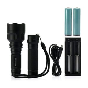 Linterna LED UV Convoy C8 365 nm con filtro de vidrio_1