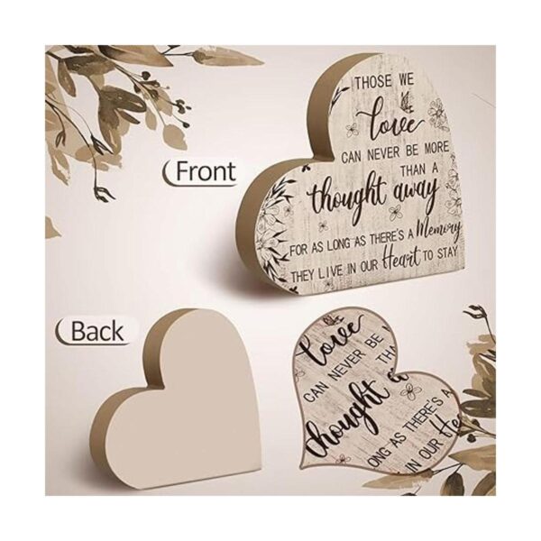 Placa decorativa con texto en inglés condolencia para la