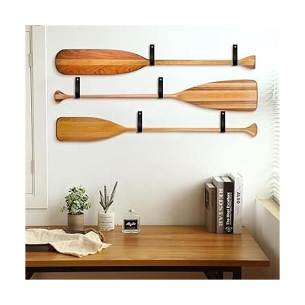 8 ganchos de pared de cuero artificial 1 x 4.7 pulgadas
