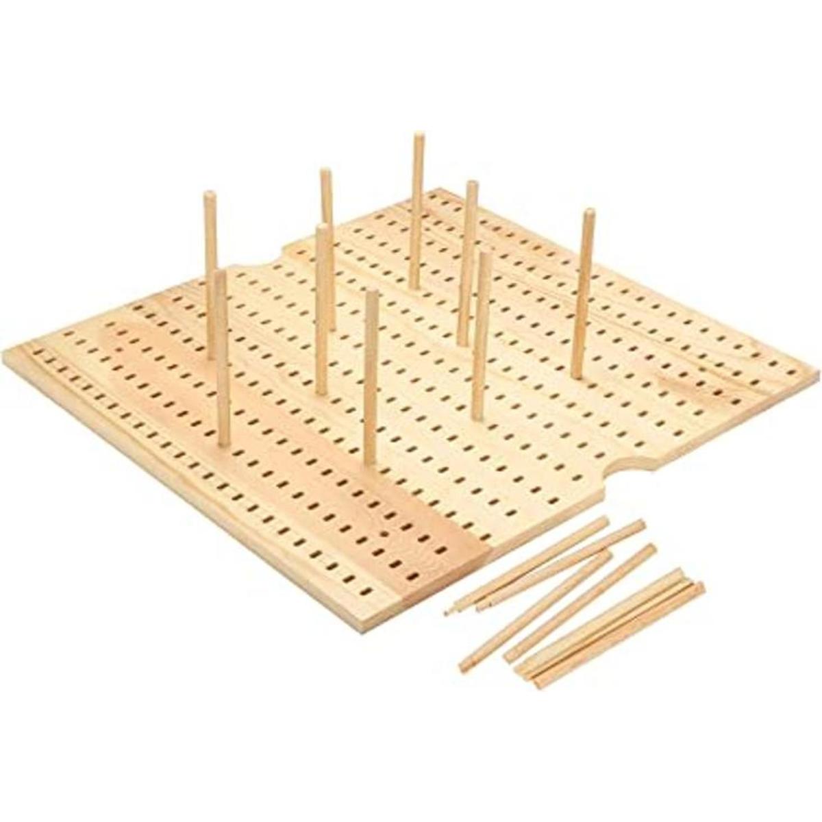 Sistema de tablero de clavijas de madera organizador de