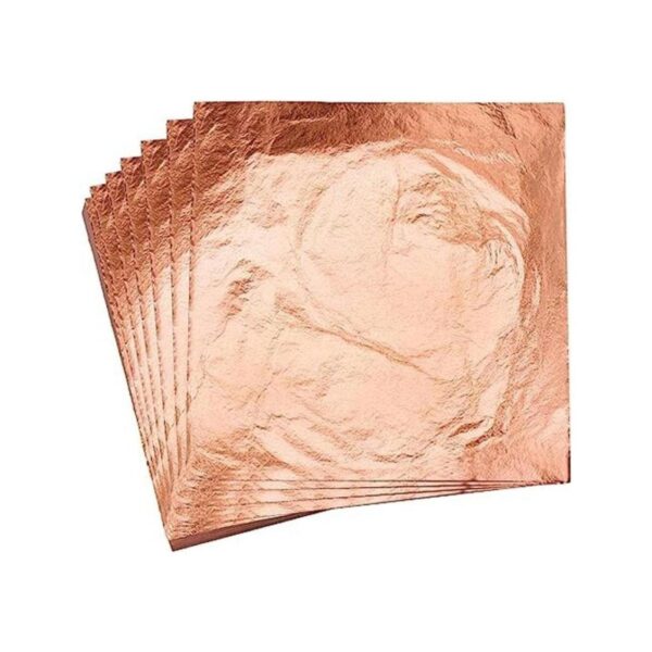 YongBo Lámina de hoja dorada dorada 100 hojas de papel de_1