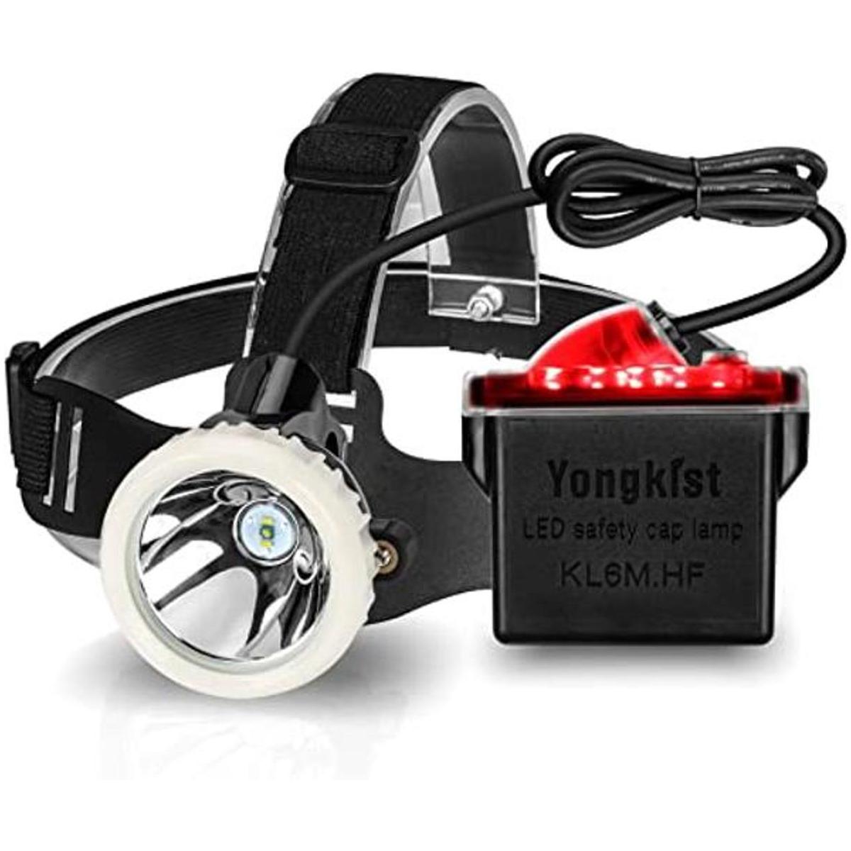 Yongkist Faro de minería 12 LED recargable para casco