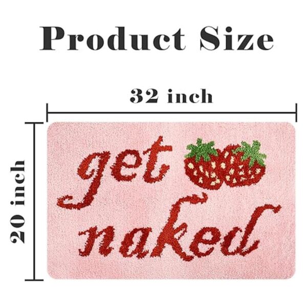 Yonchic Get Naked Tapete de baño microfibra suave y