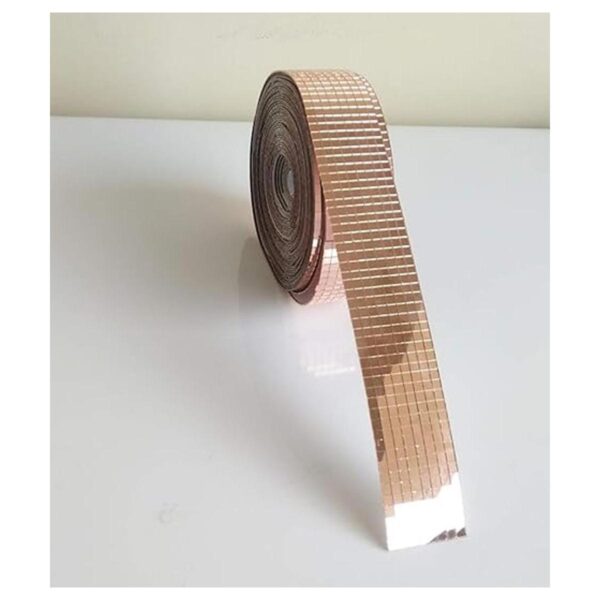Rollo de oro rosa autoadhesivo de cristal real para_2