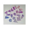 50 cuentas de acrílico irregular AB con cristales de