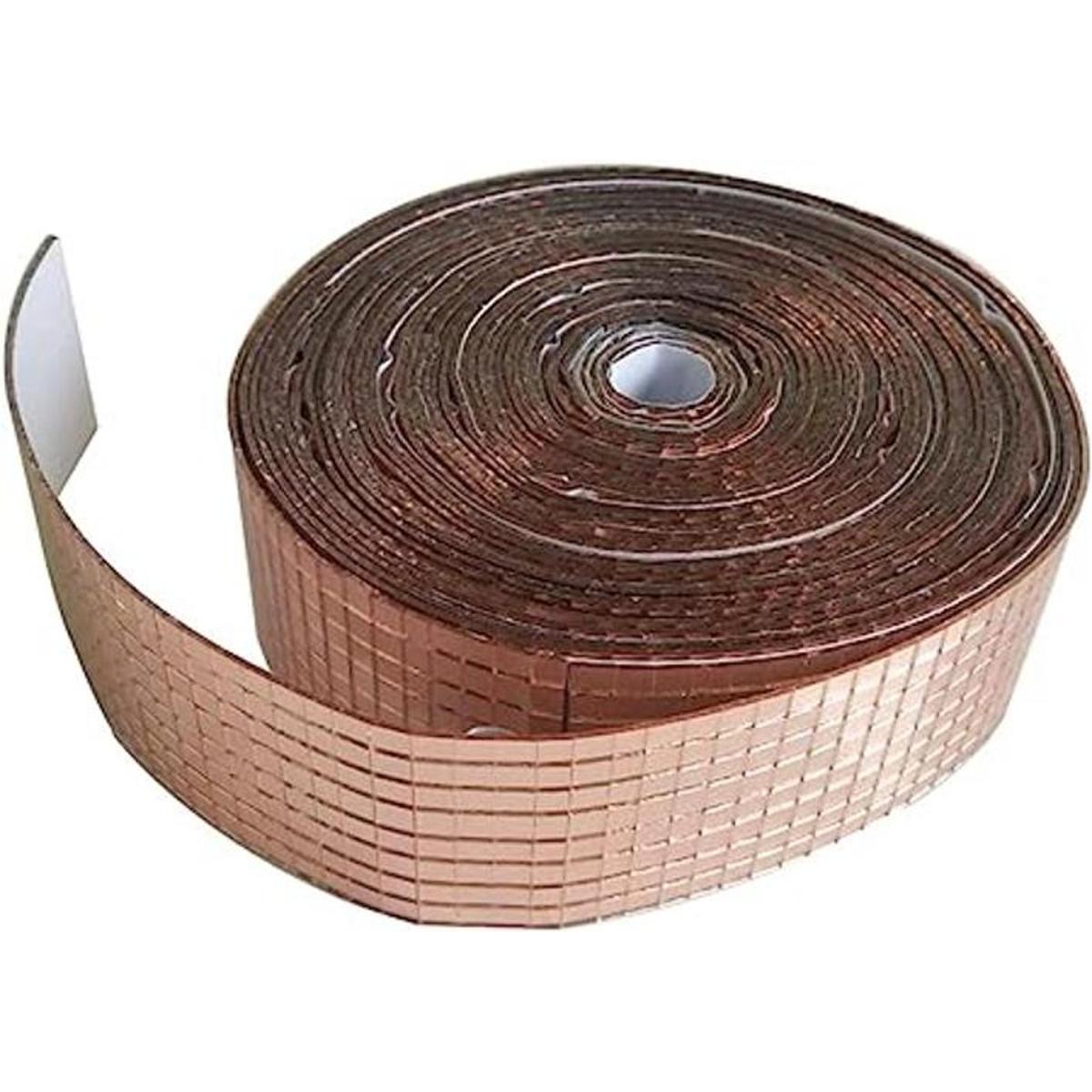 Rollo de oro rosa autoadhesivo de cristal real para