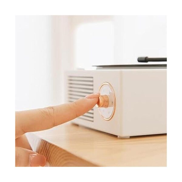 Altavoz de vinilo clásico de estilo antiguo con Bluetooth_5