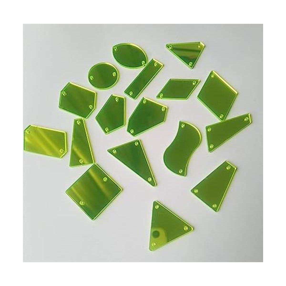 Espejo de acrílico amarillo neón para coser y coser con