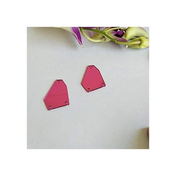 Espejo de acrílico para coser en color rojo rosa acrílico_1