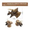 Yolococa Juego de juguetes de cabeza de animal de látex_3