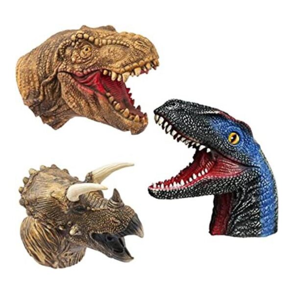 Yolococa Juego de marionetas de mano de dinosaurio_1