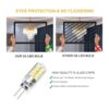 Umleeddlt Bombilla LED G4 de 3 W equivalente a bombillas_4