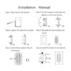 Placa de pared coaxial Cat6 de 1 pandilla con soporte de_5