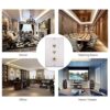 Placa de pared coaxial Cat6 de 1 pandilla con soporte de_6