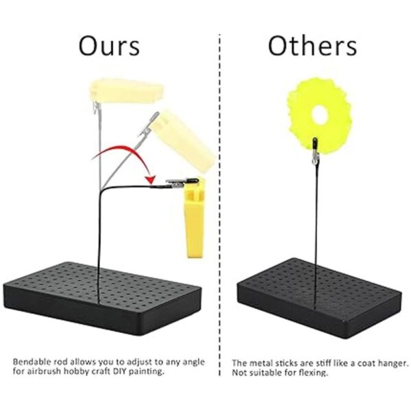 Model Painting Stand Base Holder and 12PCS Bendable