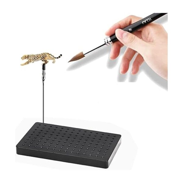 Model Painting Stand Base Holder and 12PCS Bendable