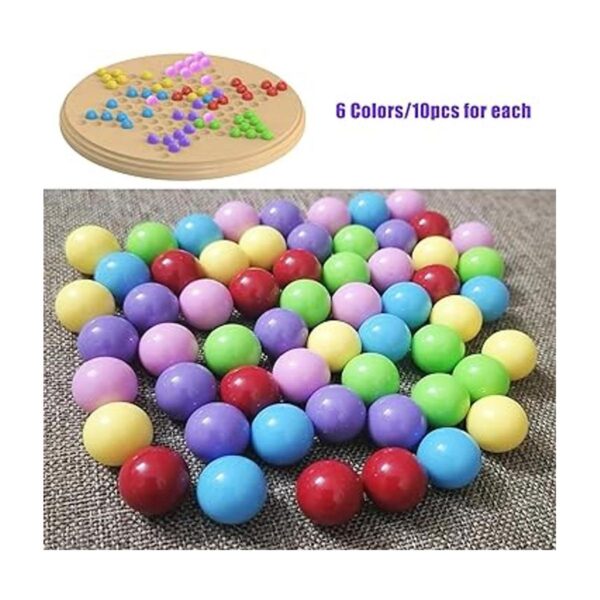 Yoeevi 60 bolas de mármol de cuadros chinos en 6 colores_4