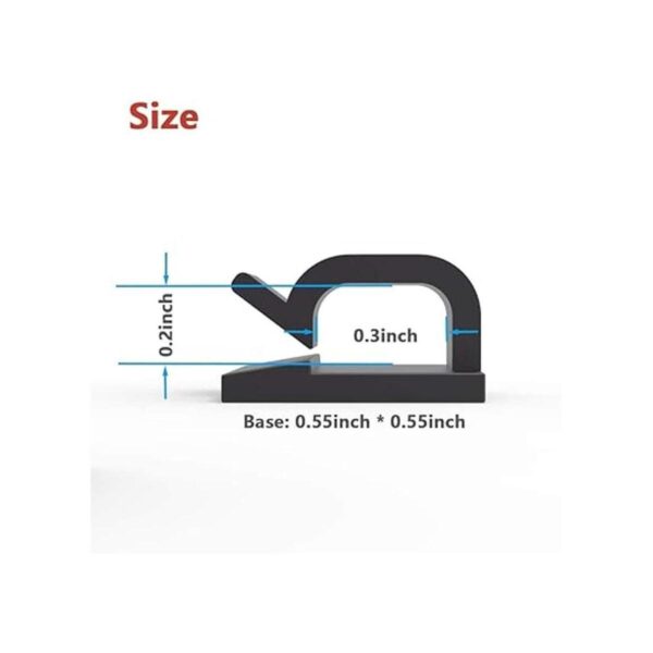 Yocice 60 clips para cables con cintas adhesivas fuertes_2