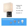 YUBOLE Apliques de pared industriales negros para_4