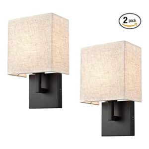 YUBOLE Apliques de pared industriales negros para_1