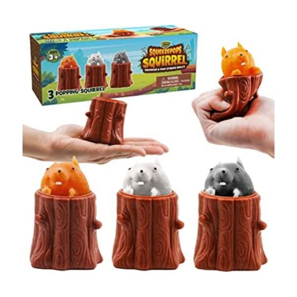 Yoya Toys Squeezepops Juguete para apretar ardilla en