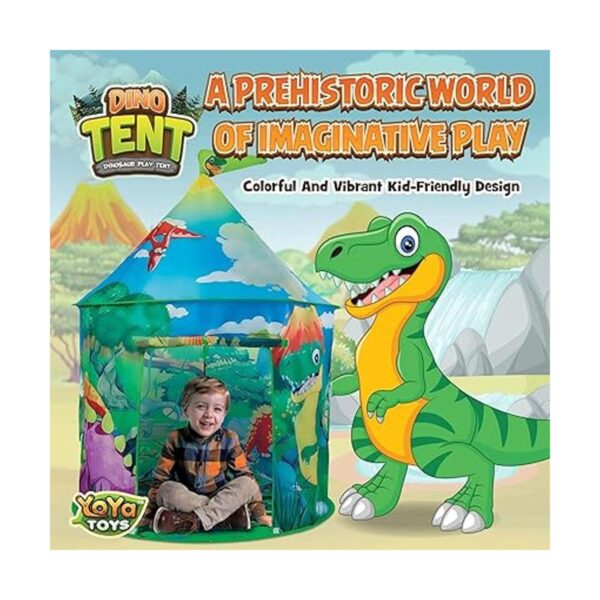 YoYa Toys Tienda de campaña de dinosaurios para niños y_2