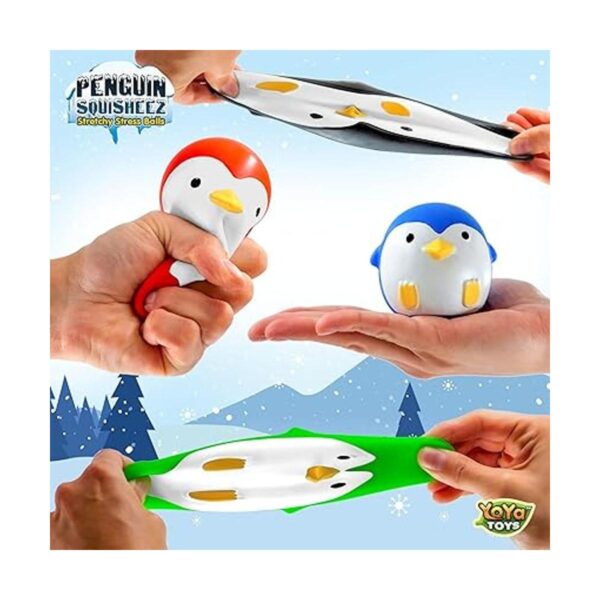 YoYa Toys Penguin Squisheez Bolas de alivio del estrés