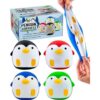 YoYa Toys Penguin Squisheez Bolas de alivio del estrés