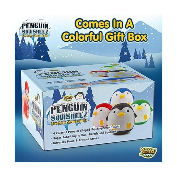 YoYa Toys Penguin Squisheez Bolas de alivio del estrés