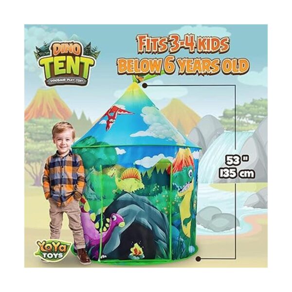 YoYa Toys Tienda de campaña de dinosaurios para niños y_4