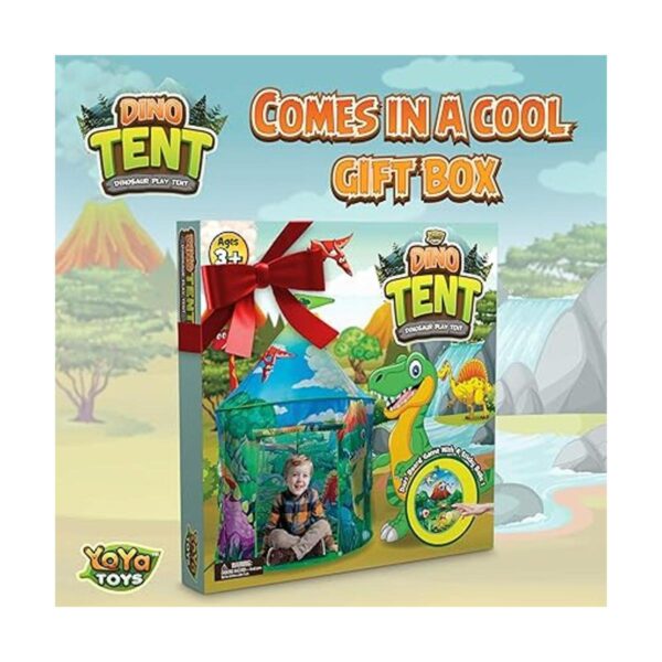 YoYa Toys Tienda de campaña de dinosaurios para niños y_6