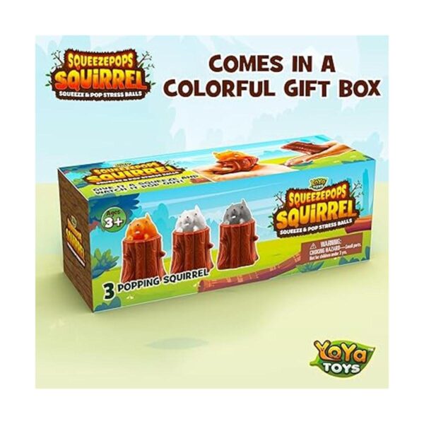 Yoya Toys Squeezepops Juguete para apretar ardilla en