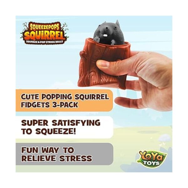 Yoya Toys Squeezepops Juguete para apretar ardilla en