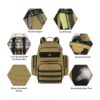 Mochila de almuerzo para hombre mochila grande con_6