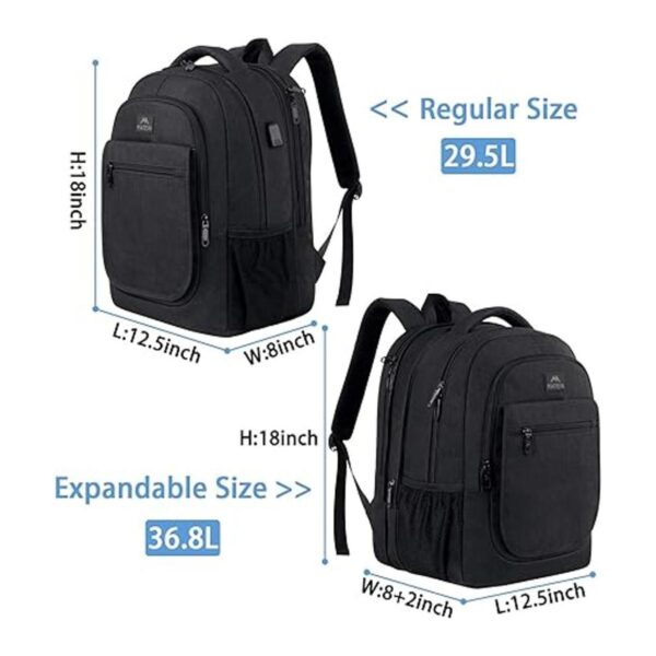 Mochila para la escuela mochila universitaria expandible_4